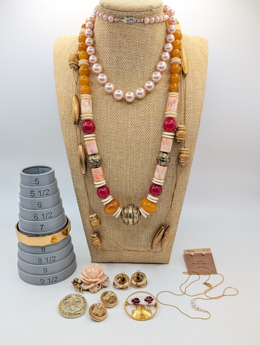 Vintage Jewelry Bundle Romantic Vibes 10 Pieces